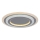 Rabalux - Dimbare LED Plafondlamp LED/56W/230V 3000/4000/6000K mat chroom + afstandsbediening