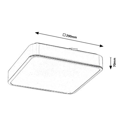 Rabalux - Dimbare LED RGB Badkamer Plafond lamp LED/22W/230V IP44 + afstandsbediening 3000-6000K