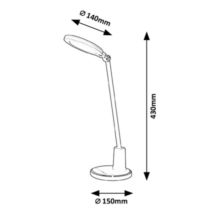 Rabalux - Dimbare LED Tafel Lamp met Touch besturing LED/10W/230V 3000-6000K