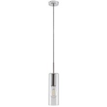 Rabalux - Hanglamp aan een koord 1xE27/40W/230V doorzichtig/chroom