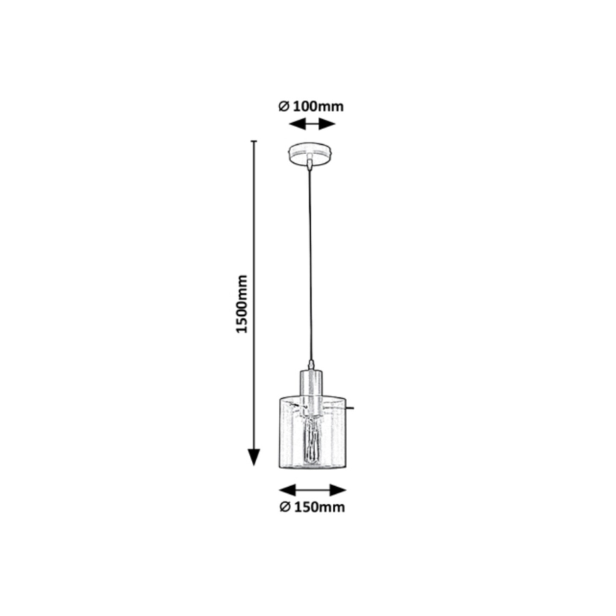 Rabalux - Hanglamp aan een koord 1xE27/40W/230V