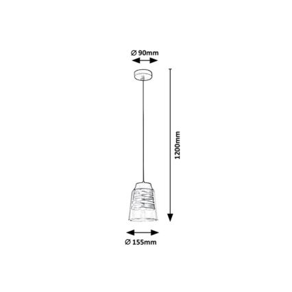 Rabalux - Hanglamp aan een koord 1xE27/60W/230V