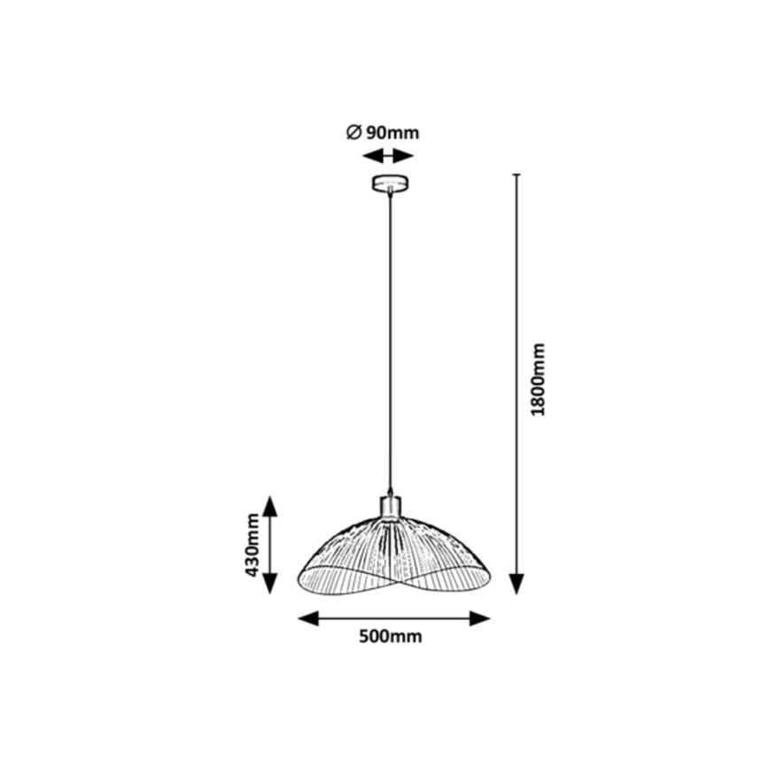 Rabalux - Hanglamp aan een koord 1xE27/60W/230V