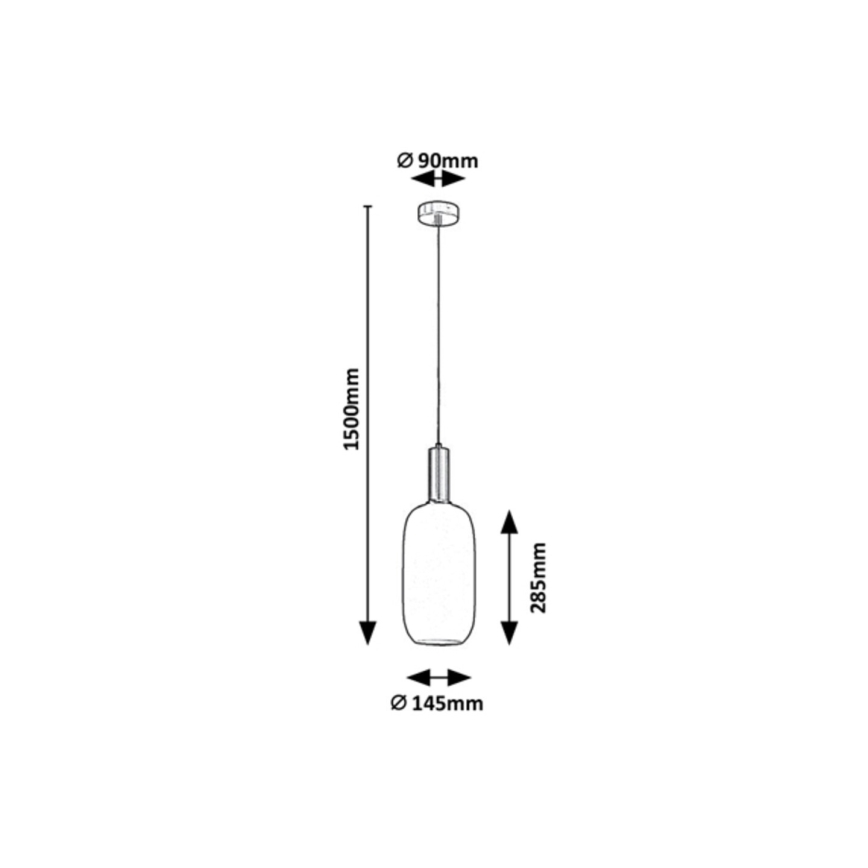 Rabalux - Hanglamp aan een koord 1xE27/60W/230V