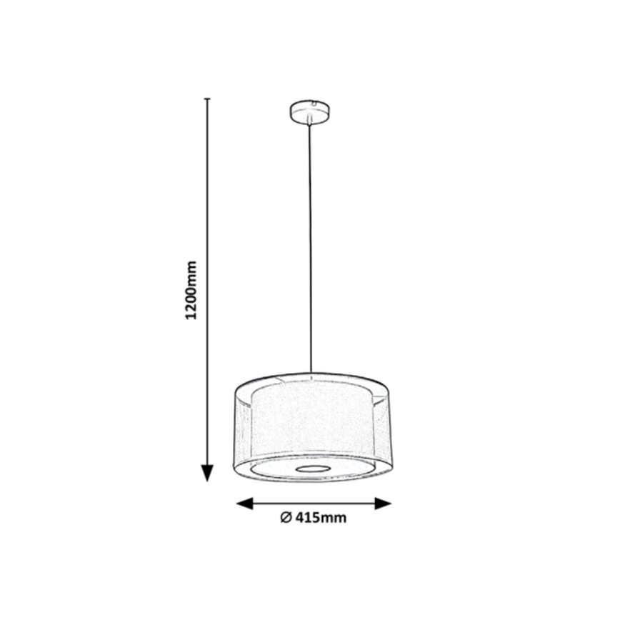 Rabalux - Hanglamp aan een koord 3xE27/40W/230V