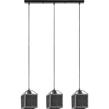 Rabalux - Hanglamp aan een koord 3xE27/40W/230V zwart