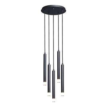 Rabalux - Hanglamp aan een koord 5xG9/5W/230V zwart