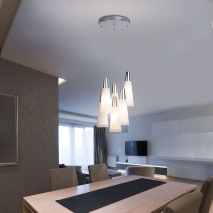 Rabalux - Hanglamp aan een koord 6xE14/40W/230V