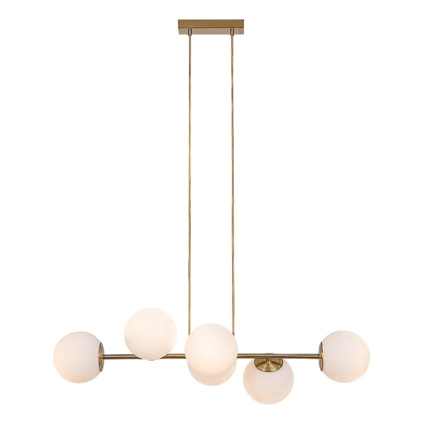 Rabalux - Hanglamp aan een koord 6xE27/35W/230V goud