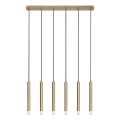 Rabalux - Hanglamp aan een koord 6xG9/5W/230V goud
