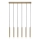 Rabalux - Hanglamp aan een koord 6xG9/5W/230V goud