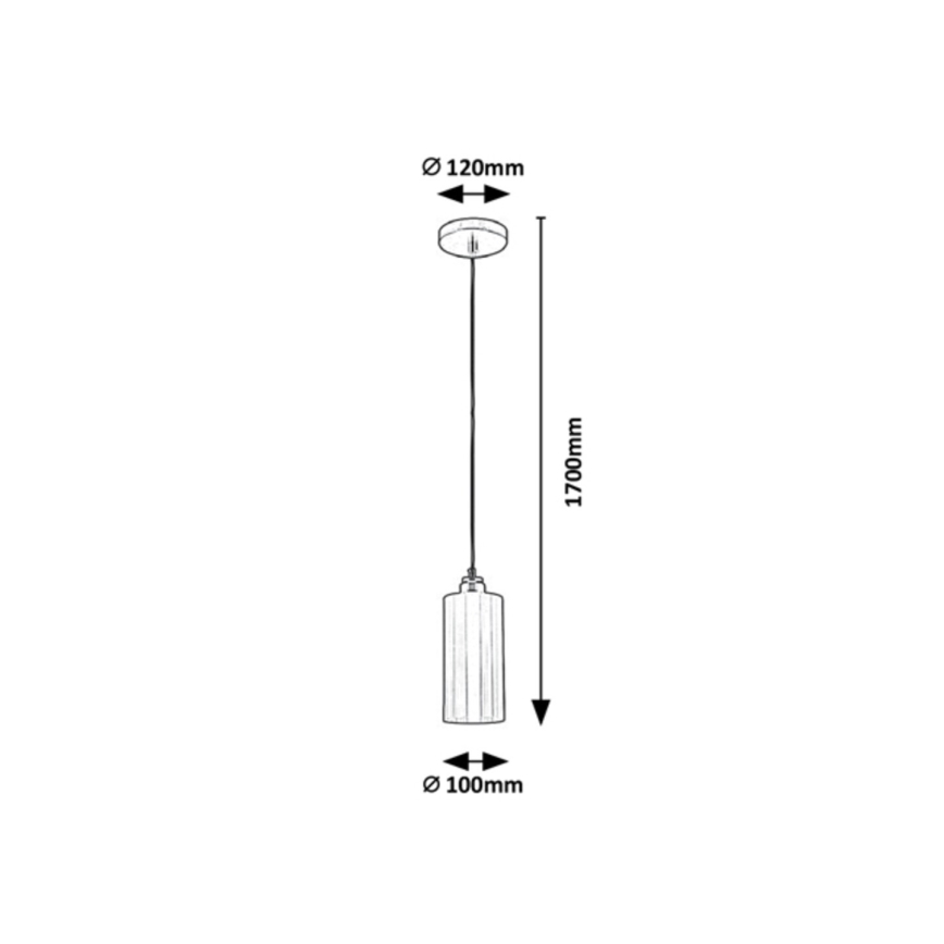 Rabalux - Hanglamp aan een koord E27/40W/230V