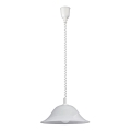 Rabalux - In hoogte verstelbare hanglamp 1xE27/60W/230V albasten glas