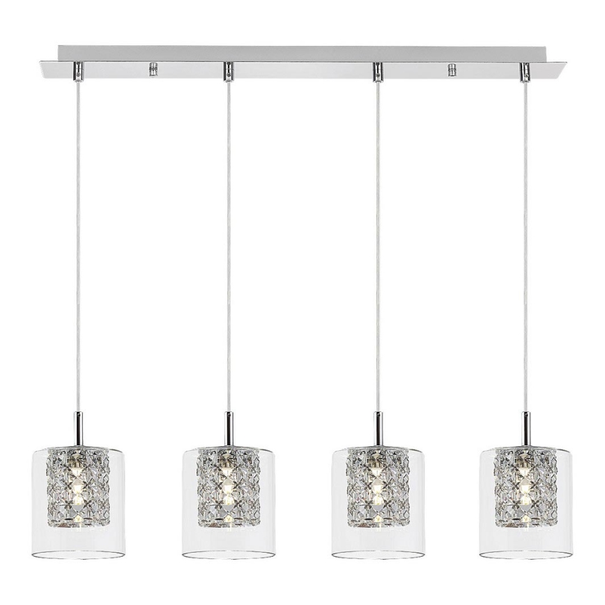 Rabalux - Kristallen hanglamp aan een koord 4xG9/40W/230V