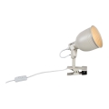 Rabalux - Lamp met een klem 1xE14/25W/230V beige