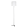 Rabalux - Lampadaire 1xE27/40W/230V blanc/argent