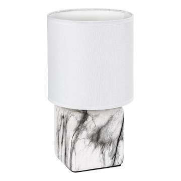 Rabalux - Lampe de table 1xE14/40W/230V blanche/décor effet marbre