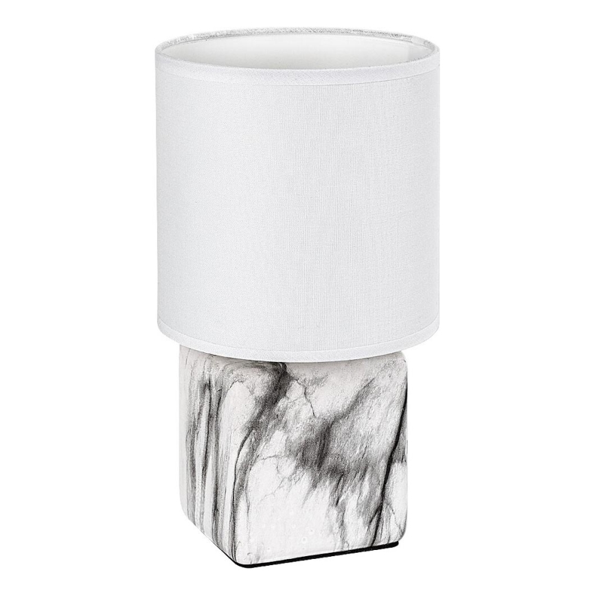 Rabalux - Lampe de table 1xE14/40W/230V blanche/décor effet marbre