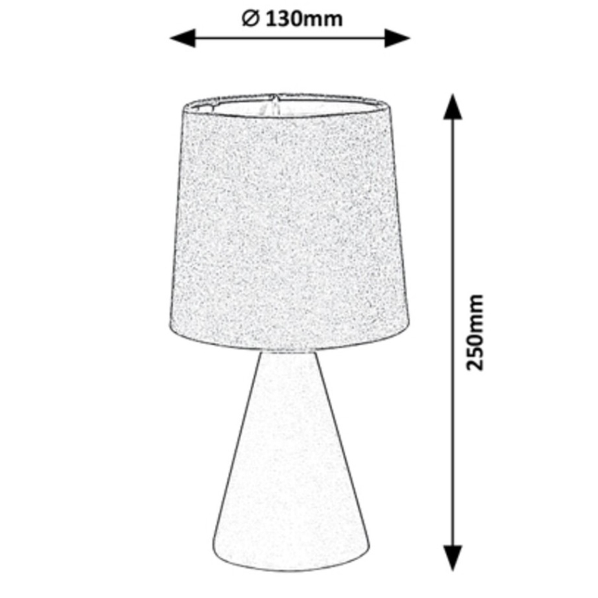 Rabalux - Lampe de table 1xE14/40W/230V grise
