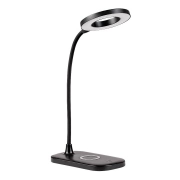 Rabalux - Lampe de table tactile à intensité variable avec charge sans fil LED/5W/5V 2700-6000K noir