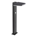 Rabalux - Lampe solaire d'extérieur LED dimmable avec capteur LED/4,4W/3,7V IP54 anthracite 2200 mAh