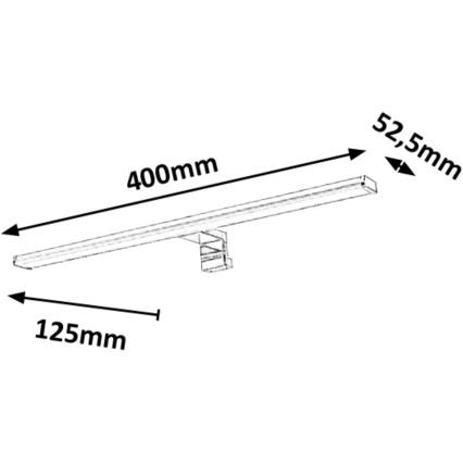 Rabalux - LED Badkamer spiegelverlichting LED/8W/230V IP44 40cm