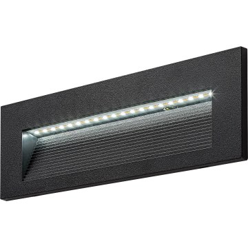 Rabalux - LED-buitenwandlamp, 6W/230V, IP65, zwart