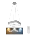 Rabalux - LED dimbare hanglamp aan kabel LED/28W/230V vierkant 3000-6000K + afstandsbediening