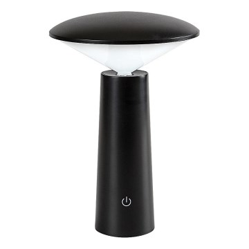 Rabalux - LED Dimbare oplaadbare touch tafellamp POLPERRO LED/3W/3,7V 1200mAh zwart