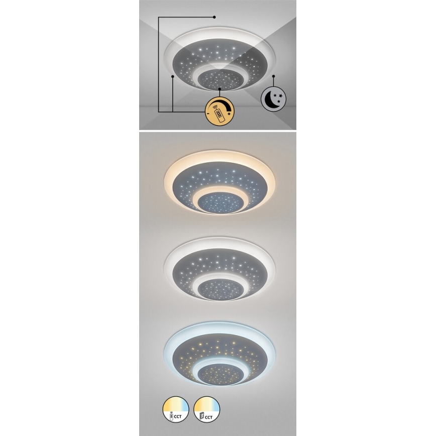 Rabalux - LED dimbare plafondlamp LED/47W/230V 3000-6000K + afstandsbediening