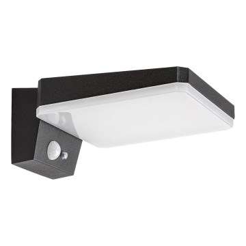 Rabalux - LED dimbare solar wandlamp met sensor LED/4,4W/3,7V IP54 zwart 2200 mAh