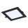 Rabalux - LED Hang plafondverlichting LED/12W/230V 17x17 cm zwart