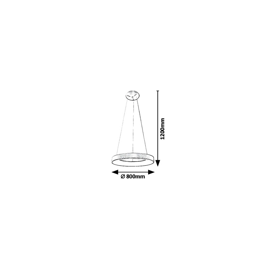 Rabalux - LED Hanglamp aan koord CARMELLA LED/80W/230V