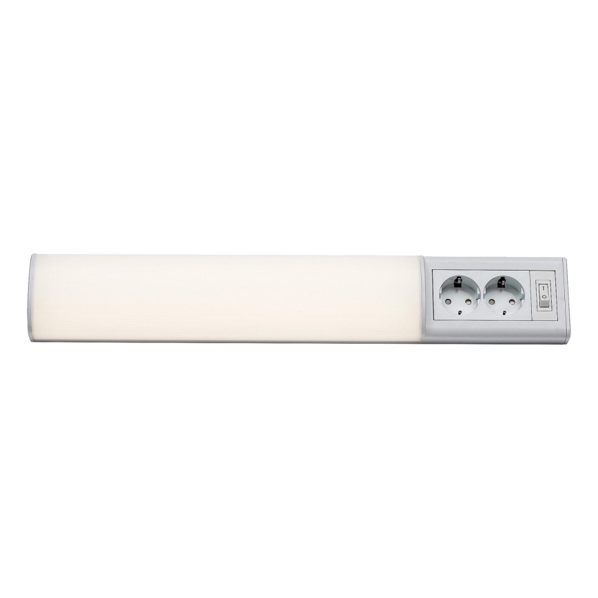 Rabalux - LED Onder keukenkast verlichting met 2 stopcontacten LED/10W/230V 4000K 50 cm wit