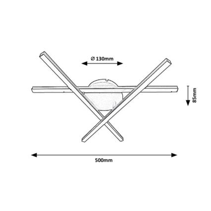 Rabalux - LED Plafond Lamp 3xLED/25W/230V