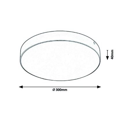 Rabalux - LED Plafond Lamp LED/24W/230V 3000-6000K IP44 wit