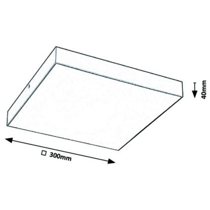 Rabalux - LED Plafond Lamp LED/24W/230V 3000-6000K IP44 wit