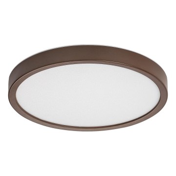 Rabalux - LED plafondlamp voor de badkamer LED/18W/230V 3000/4000/6000K Ø 29 cm IP44 bruin