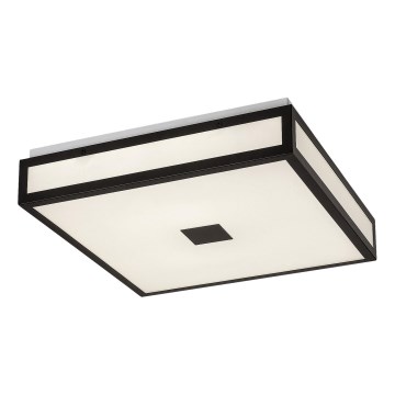 Rabalux - LED plafondlamp voor de badkamer LED/18W/230V IP44 zwart 30x30 cm