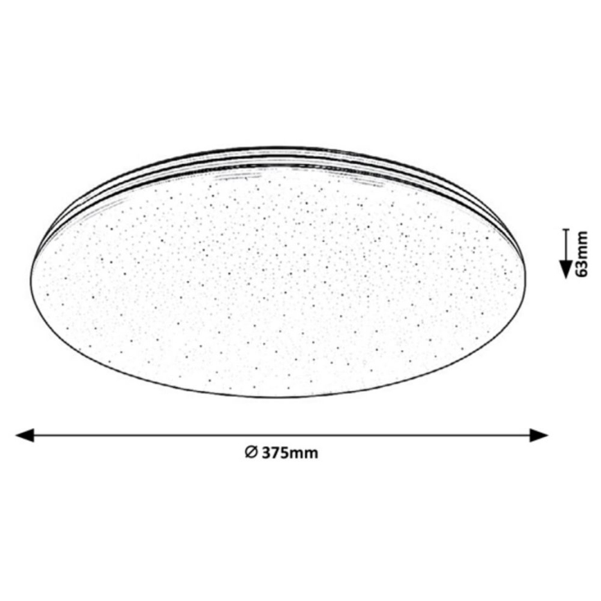 Rabalux - LED plafondlamp voor badkamer LED/30W/230V IP44 Ø 37,5 cm