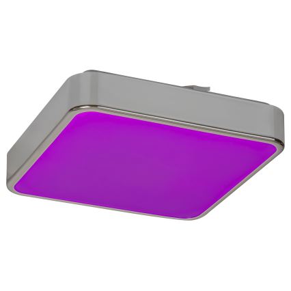 Rabalux - dimbare LED RGB plafondlamp voor de badkamer LED/22W/230V 3000-6000K IP44 + afstandsbediening 29x29 cm