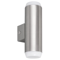 Rabalux - LED Wandlamp voor buiten 2xLED/4W/230V IP44 satijnglans chroom