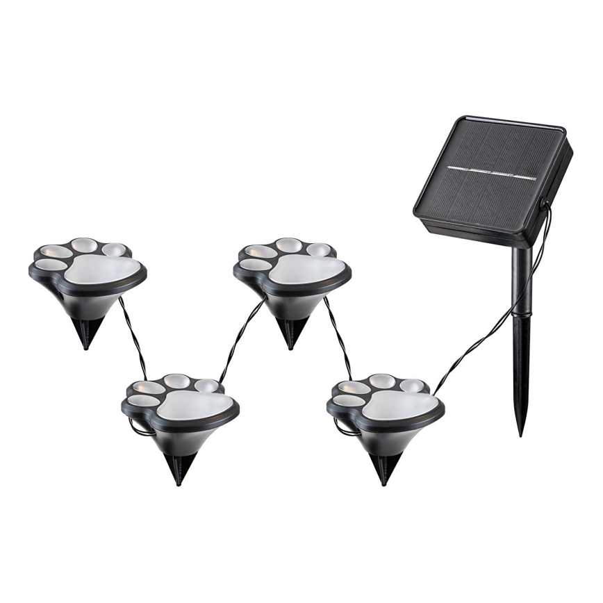 Rabalux - LED Zonne-energie lamp 4xLED/0,06W/1,2V IP44 600 mAh