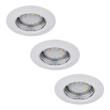 Rabalux - LOT 3xLED Spot encastrable 3xGU10/3W/230V IP40