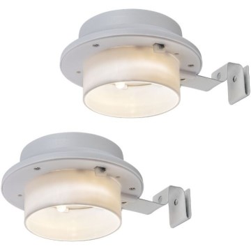 Rabalux - Lot de 2 appliques murales solaires à LED 0,06W/1,2V 300 mAh IP44