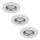 Rabalux - Lot de 3 spots LED encastrés, culot 1x GU10 (3W, 230V), IP40