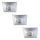 Rabalux - PACK 3x Spot encastrable LED salle de bain 3xLED/4W/230V