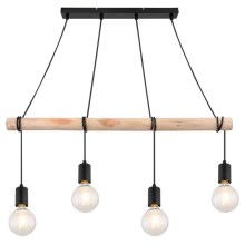Rabalux - Plafond Lamp aan een koord PABLO 4x E27 / 40W / 230V