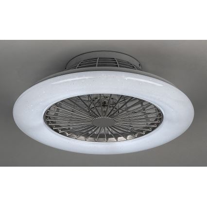 Rabalux - Plafonnier à intensité variable avec ventilateur LED/30W/230V + télécommande 3000-6500K