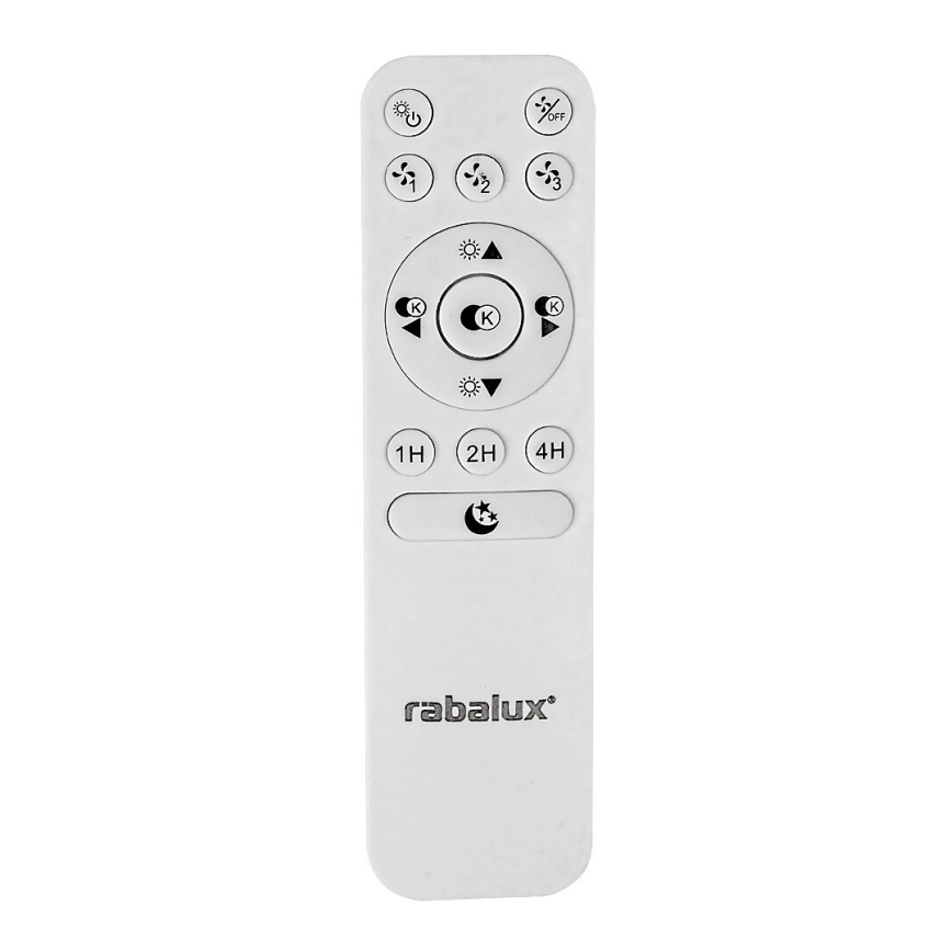 Rabalux - Plafonnier à intensité variable avec ventilateur LED/30W/230V + télécommande 3000-6500K